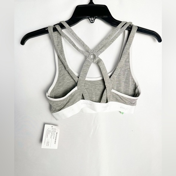 NWT Honeydew Heather Gray Size Large Charlie Strappy Racerback Soft Bralette - Picture 4 of 5